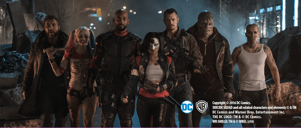 
						SUICIDE SQUAD and all related characters and elements (c) & (tm) DC Comics and Warner Bros. Entertainment Inc. (s16)